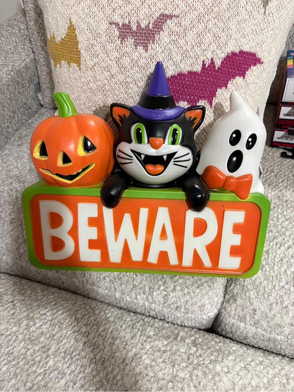 Viral Walmart 2024 Halloween 'Beware' Blow Mold New